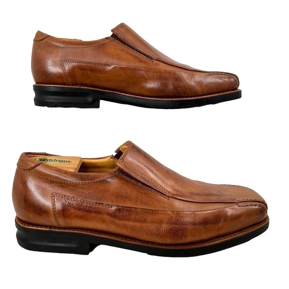 SANDRO MOSCOLONI Plain Toe Slip On Ambrose in Berwyn Tan Men's Size 41 = 8 - Picture 2 of 14